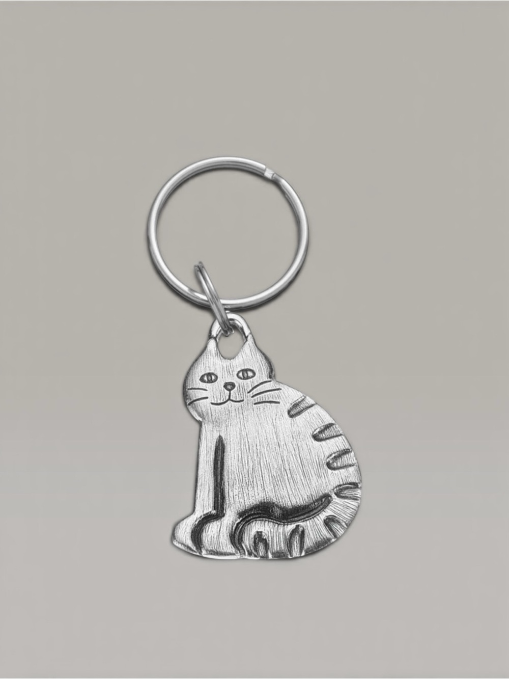 NWT AND BOX Danforth barn cat key chain